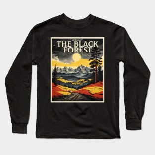 The Black Forest Germany Tourism Vintage Retro Long Sleeve T-Shirt